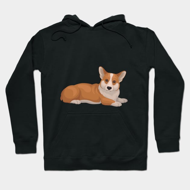 Chilin' Corgi Hoodie by NewWorldIsHere